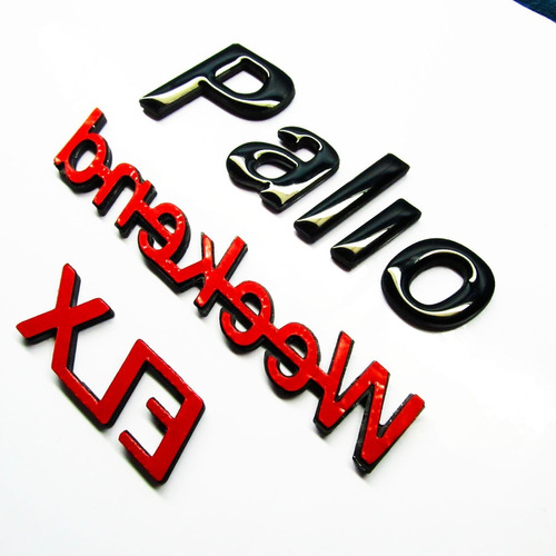Emblemas Palio Elx Fiat Weekend Pega 3m Foto 3