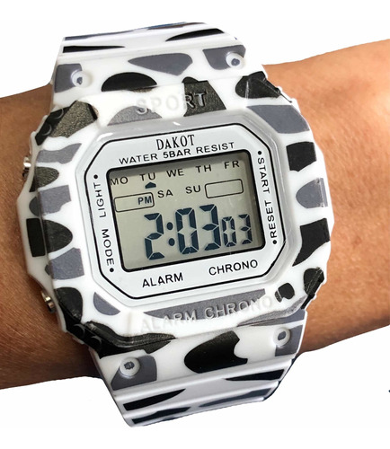 Reloj Digital Dakot Camuflado Unisex Sumergible -taggershop