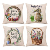 4 Fundas De Almohada Para Huevos De Conejo De Pascua, 3083.