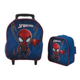 Kit Mochila Escolar Spider Man Baby Lancheira