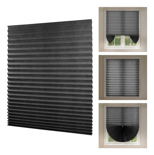 Cortina Plisada Blackout Para Ventana, Bloquea Luz 90x180cm | MercadoLibre