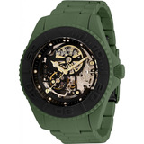 Reloj  Para Hombre 35251 Automático Color Verde De Acero