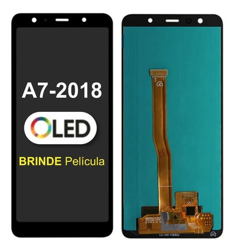 Tela Frontal Touch Display Oled Para A7 2018 A750