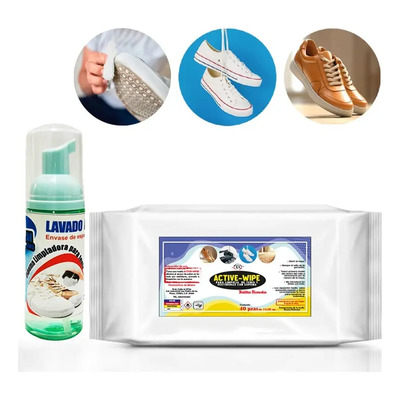 Espuma Limpiadora Para Tenis 60 Ml + 1 Toallitas Húmedas  | MercadoLibre