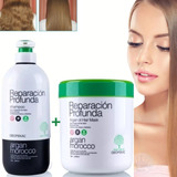 Shampoo Argán Obopekal+crema Reparación Profunda 1000ml Pack