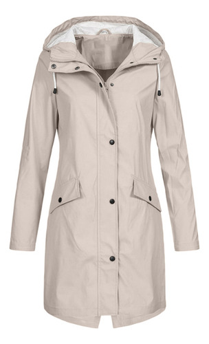 Chubasquero Largo Charge Coat Outdoor For Mujer
