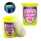 Pote Slime Massinha Mágica Brilha No Escuro 110g Lavável