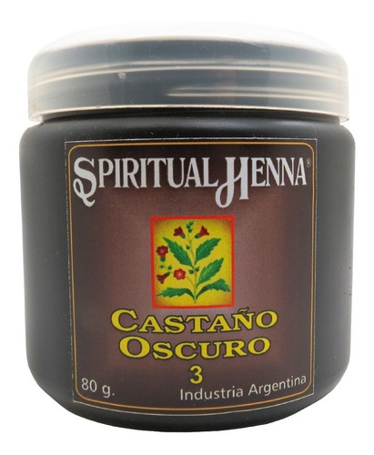 Henna X 80 Gr - Spiritual Henna (3 - Castaño Oscuro)