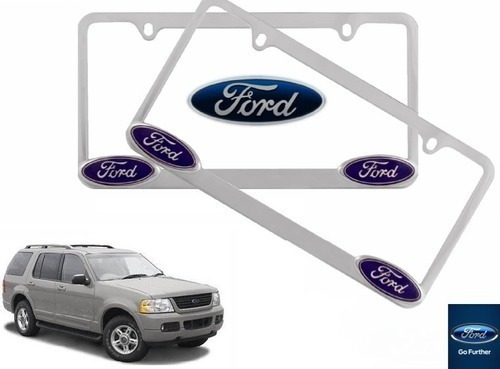 Par Porta Placas Ford Explorer 4.0 2003 Original