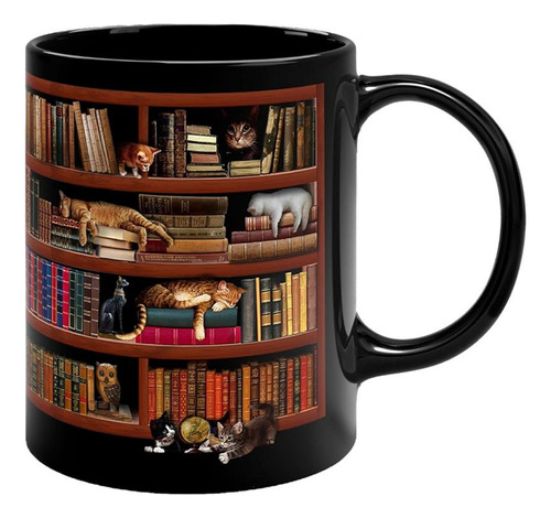 Taza De Estantería 3d, Estantería De Biblioteca, Con Diseño