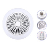 Lâmpada Ventilador Branco Teto Led Pequeno E27 30w 110v