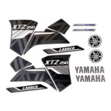 Kit Jogo Adesivo Yamaha Xtz 250 Lander 2021 2022 Preta