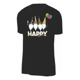 Camiseta Happy New Year Feliz Año Nuevo Gnomos Navidad