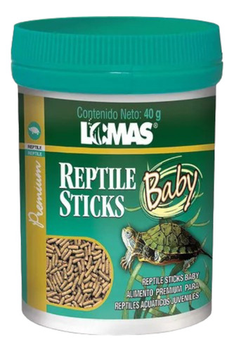Alimento Para Tortuga Baby 40 Grs En Bote Reptile Sticks