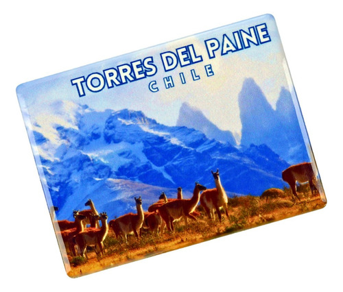 Imanes Cerámicos Destinos Turísticos Chile Color Torres Del Paine