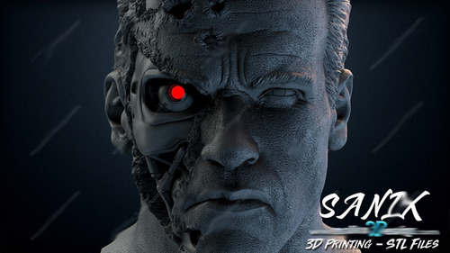  Archivo Stl Impresión 3d - Terminator Sanix