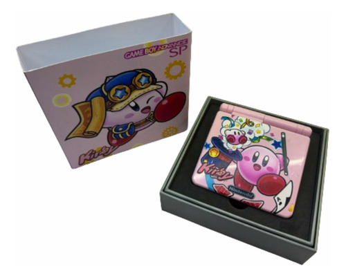 Consola Game Boy Advance Sp 2 Brillos | Kirby Carcasa Nueva