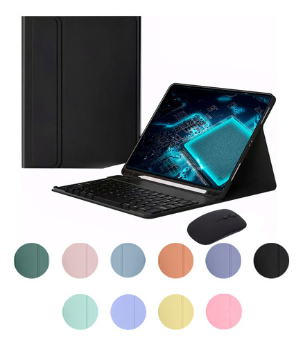 Capa Tablet & Mouse& Teclado Para iPad 7/ 8/ 9 Geração 10,2