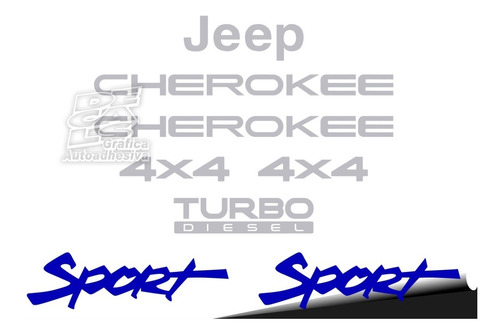 Calcos Kit Juego Completo Cherokee Sport