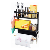  Organizador Alacena Cocina Porta Rollo Magnetico Colgante