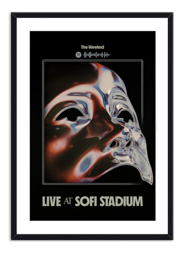 Cuadro Decorativo The Weekend Sofi Stadium - Spotify Code 