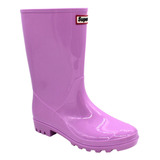 Botas Para Lluvia Mujer Plástico Color Antiderrapante