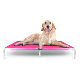 Cama Pet Cachorros Grande Gg  Suspensa Resistente Rosa