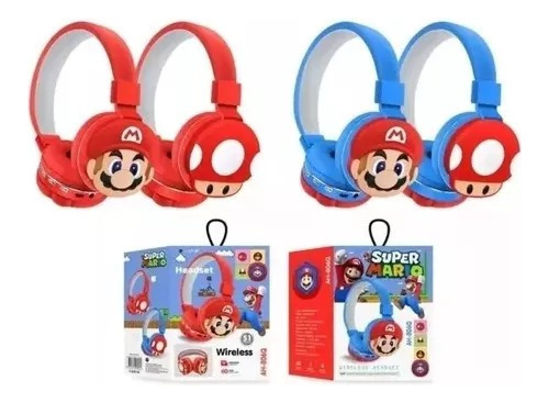Audífonos Super Mario Inalámbricos Originales Azul