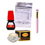 Kit Para Cílios Removedor Em Gel Navina + Cola 5ml Elite