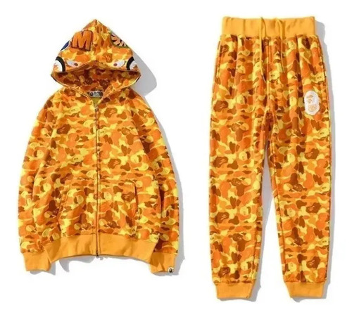 Para C A5+sudadera Con Capucha Cremallera Shark Ape Bape /