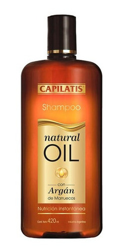 Shampoo Natural Oil Con Argán Capilatis 420ml