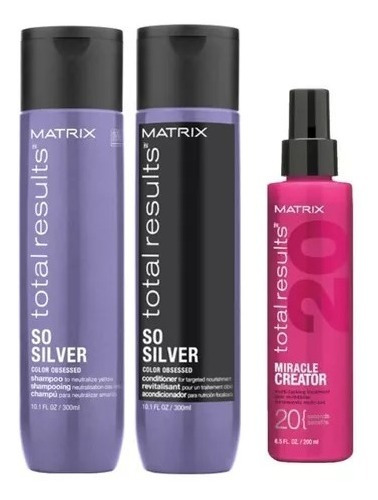 Set So Silver Shampoo + Acondicionador + Spray