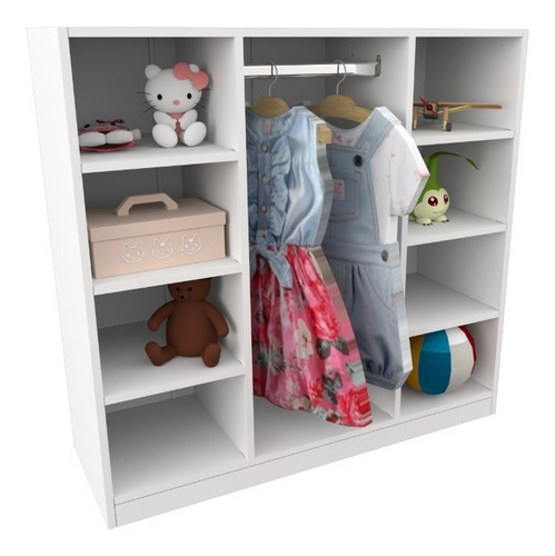 Armário Colmeia Cabideiro Montessoriano M1 Closet Infantil