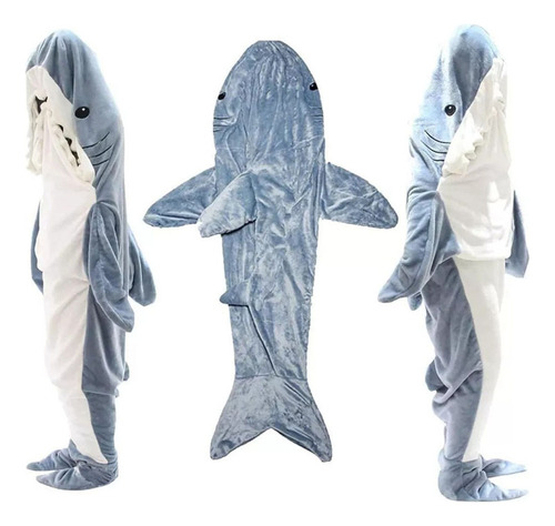 Bolsa De Dormir Com Capuz Shark Blanket
