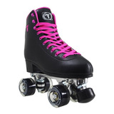 Patins Quad Traxart Foxxy Preto 58mm  Abec-5 + Brinde