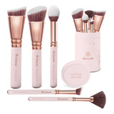 Juego De Brochas De Contorno Facial Profesional  Kit De Escu