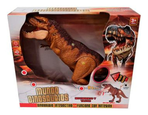 Dinosaurio T-rex Con Luz Y Sonido En Caja 35x30 5335/rs6192