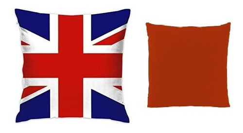 Funda De Cojín Almohada Bandera Británica Inglesa 42x42 Cm