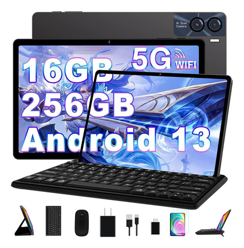 Tablet Android13 Goodtel 2k 11 Pulgadas 16gb+256gb Con Funda