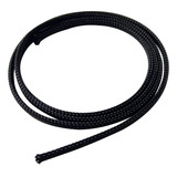 Malla Cubre Cable Piel De Serpiente Negro 3mm Por Metro