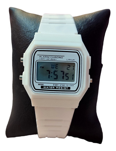 Reloj Vintage G Unisex Mujer Hombre Alarma Cronometro