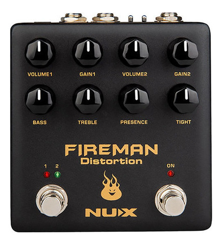 Pedal Nux Fireman Distorção Para Guitarra Nds5