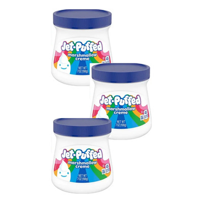 3 Pack Crema De Malvavisco Jet Puffed Marshmallow 198g C\u002Fu | MercadoLibre