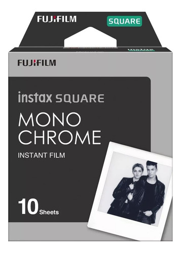 Rollo Fujifilm Instax Square Monochrome Borde Blanco&negro