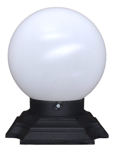 Farol Aplique Globo Exterior Rosca E27 De Plástico