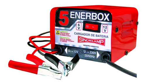 Cargador De Baterias Portatil Modelo Enerbox 5 - 6-12 V