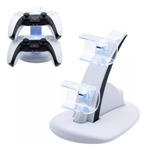 Base Cargador Ps5 Iplay Para Dualsense Slot De 2 Controles