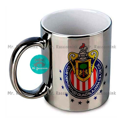 Taza Cromada Papá Futbol Chivas Con Nombre Personalizado