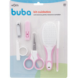 Kit Cuidados Baby Com 4 Peças Rosa Para Menina +0m Buba ®