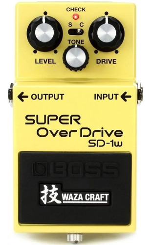 Pedal Guitarra Boss Super Overdrive Sd-1w Japão Waza Craft